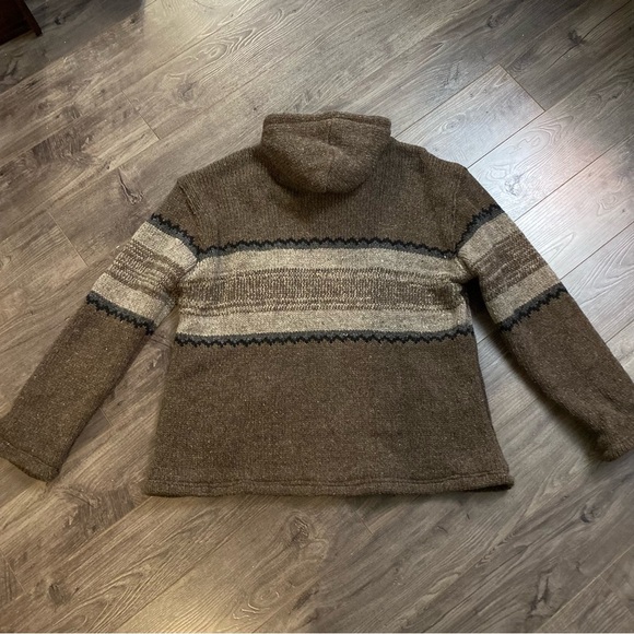 Rocky Mountain Outfitters Wool zip up sweater hooded micro fleece lining XXL - Picture 5 of 14